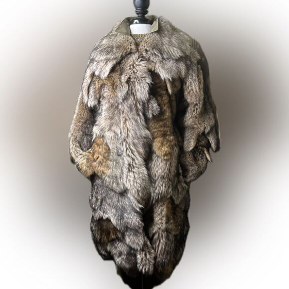 Ralph Lauren Collection * Made in Italy Lamb Shearling Piecework Coat - Picture 1 of 16